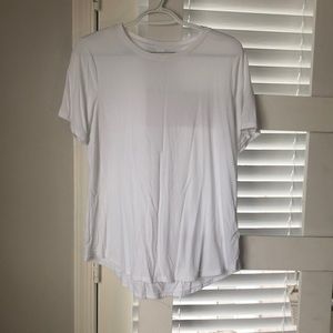 White Old Navy Luxe Tee
